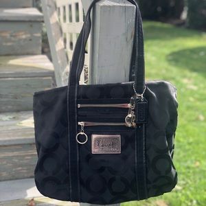 [SOLD] Authentic Coach Poppy Signature Tote Bag